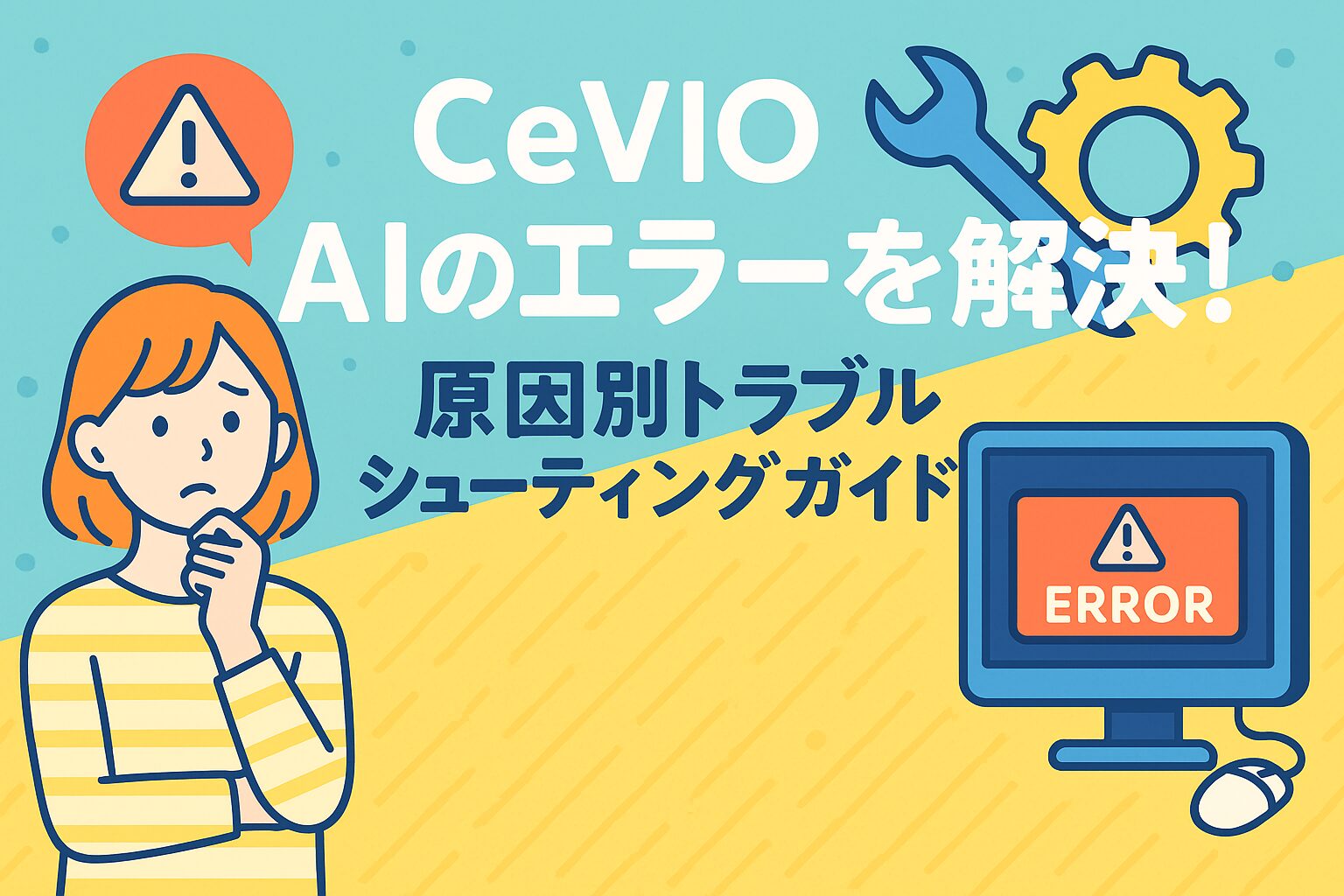CeVIO AIのエラーを解決！原因別トラブルシューティングガイド